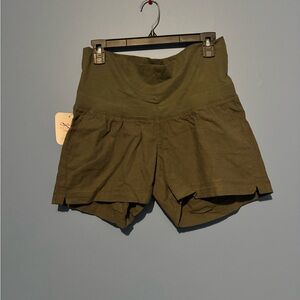 MATERNITY Olive Green Shorts